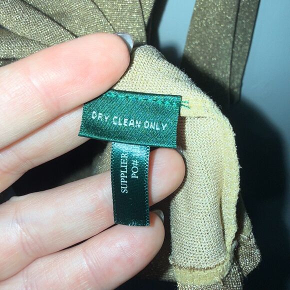 Lauren Ralph Lauren Boatneck Blouse - Gold 3X - Picture 5 of 6